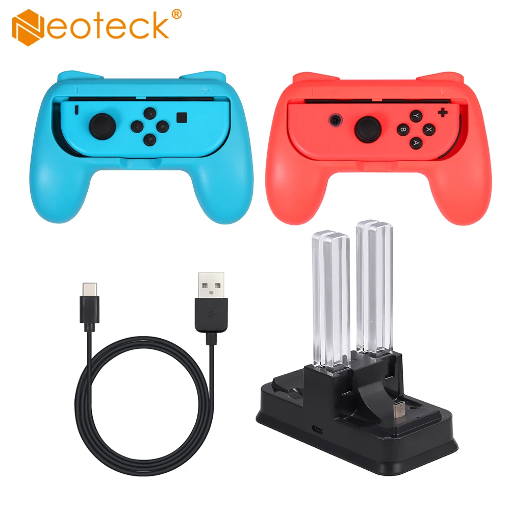 

Neoteck Charging Dock Station Holder Stand Bracket for Nintend Switch Controller Charger with Type C Charging Cable