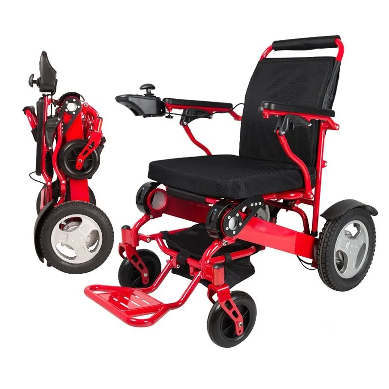 

Бесплатная доставка, Высококачественная легкая складная электрическая инвалидная коляска для пожилых людей и инвалидов. Нагрузка 180 кг