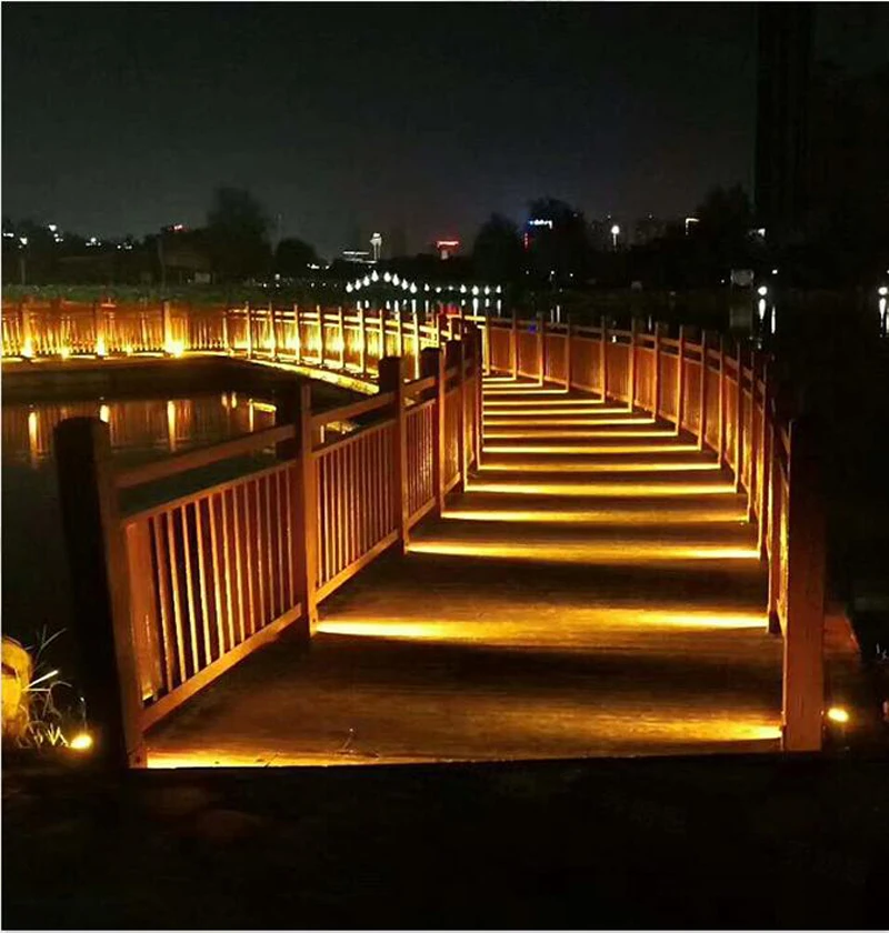 Бесплатная доставка 4 Вт светодиодный подземный светильник IP68 встроенный