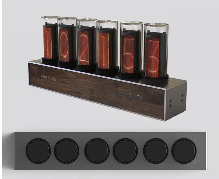 Супер Распродажа! 6 бит RGB светодиодный светящиеся цифровые часы Nixie набор трубок