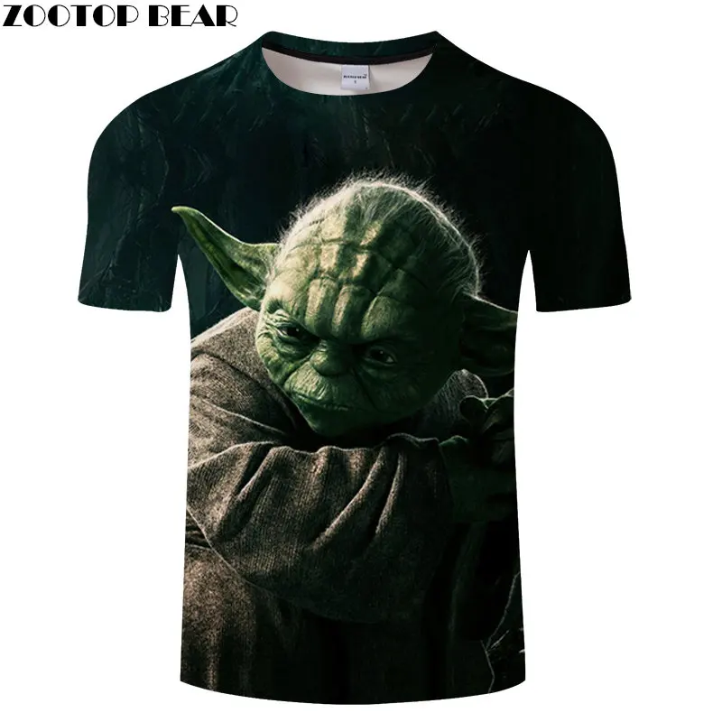 Футболка с длинными ушками и 3D принтом Мужская футболка Летняя Повседневная