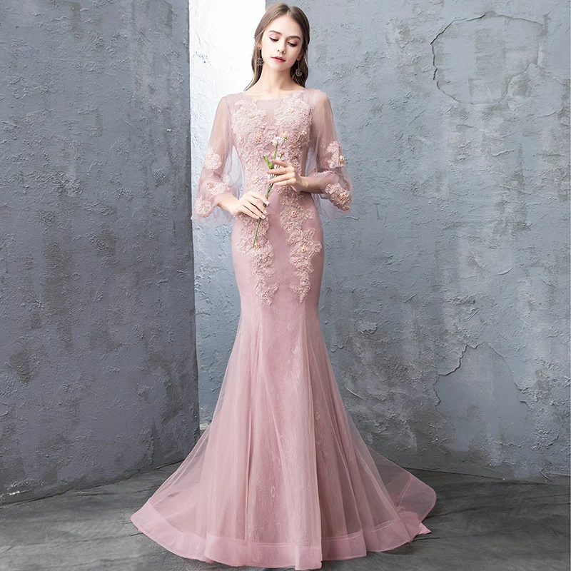 Vivian's Bridal романтичное волшебное с цветочным принтом вечернее платье русалки