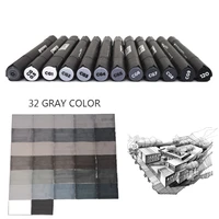 sta 612 grey colors art markers grayscale artist dual head markers set for brush pen painting marker school student supplies
