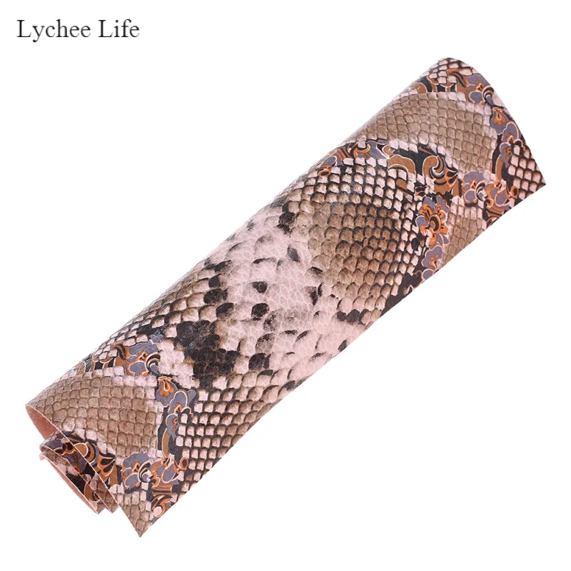 Lychee Life змеиная ткань из искусственной кожи формата а4 для рукоделия швейная