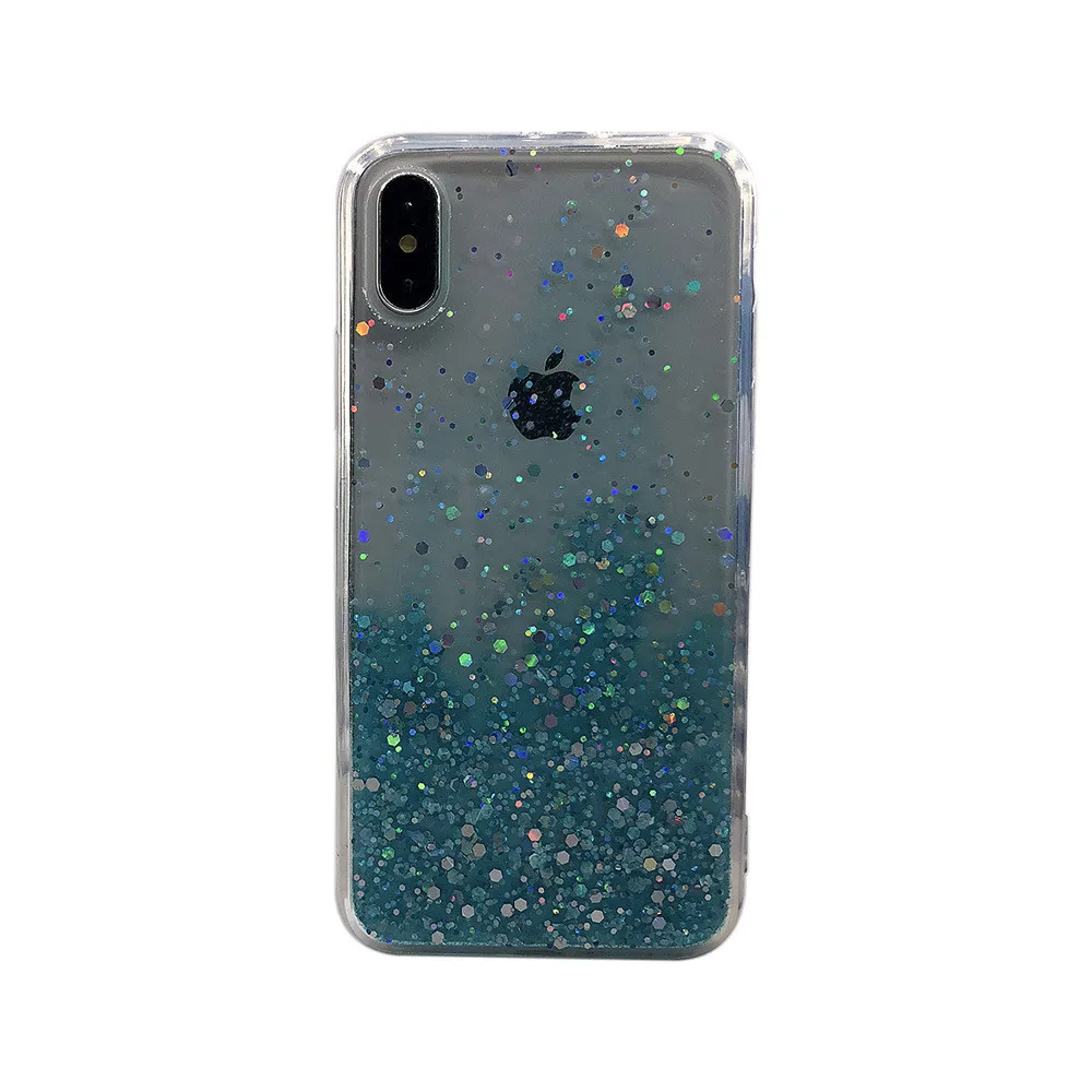 Новый Блестящий Роскошный чехол для Iphone XR 7 6 6s 8 Plus чехлы мягкий прозрачный из ТПУ X