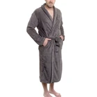 Мужское банное кимоно, хлопковый банный халат на шнуровке, ночная рубашка, спа-пижамы, Длинное ночное белье, новинка 2019