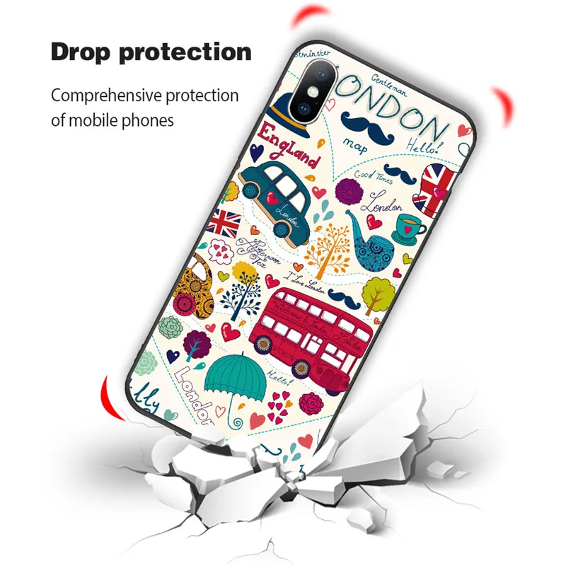 Чехол для телефона USLION iPhone X XS XR Xs Max чехол с изображением животного космоса