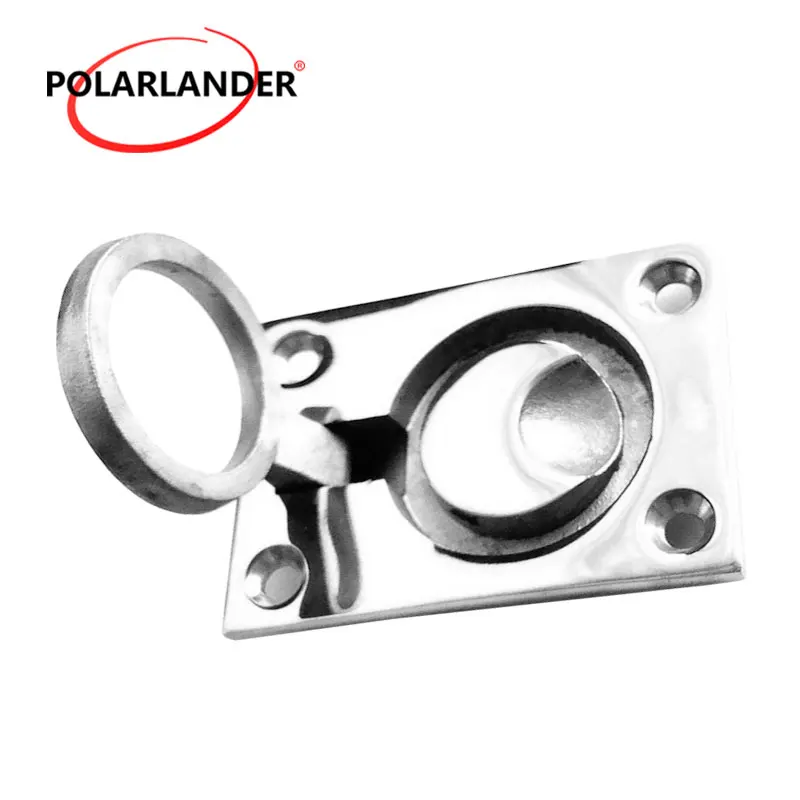 1 PC Stainless Steel Flush Mount Ring Pull Handle 62x43mm Durable square handle floor buckle Boat Marine hardware | Автомобили и