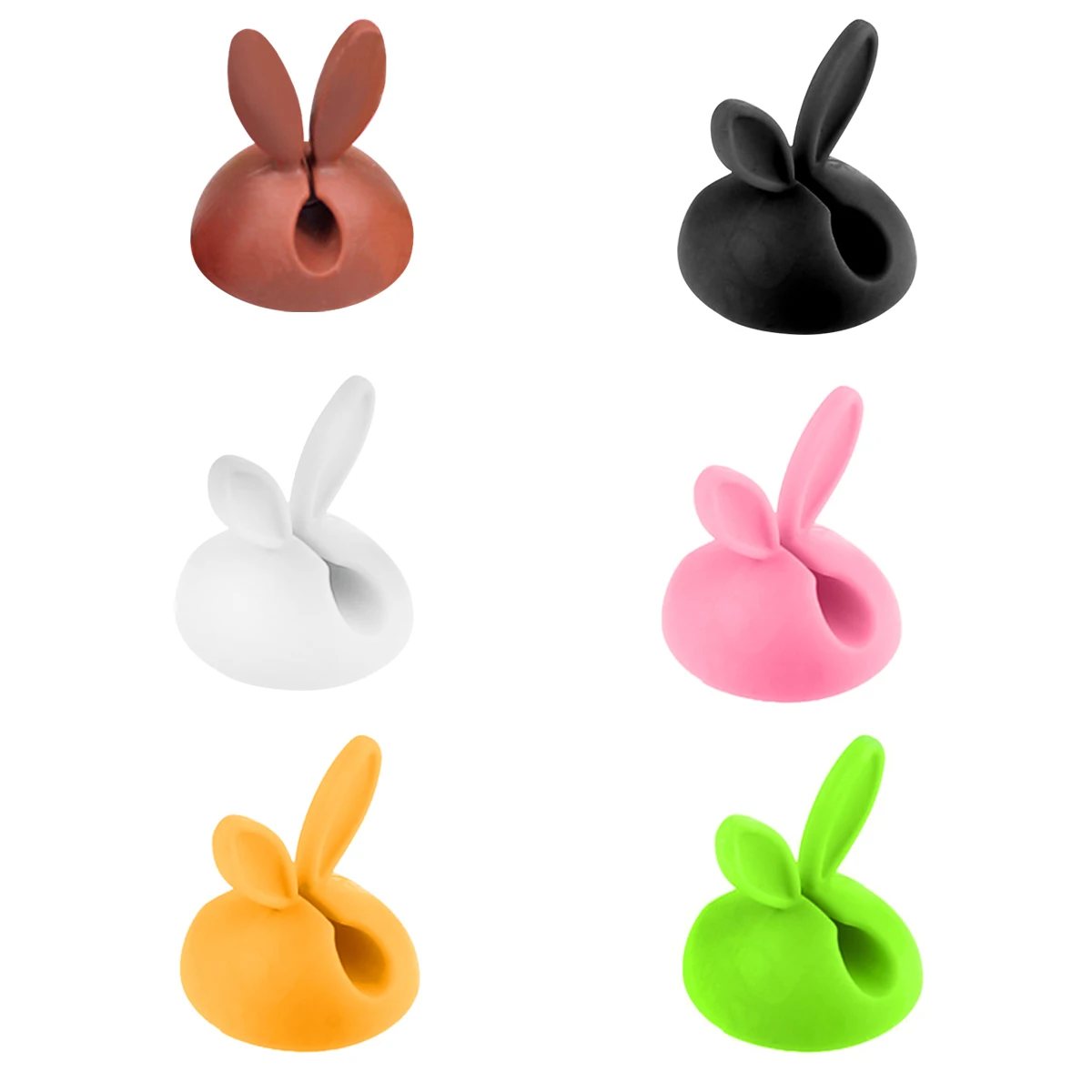 brand Soonhua Cable Winder TPR Rabbit Holder Winders Management Wire Organizer Desktop Cord Fixer Retention Clip | Электроника