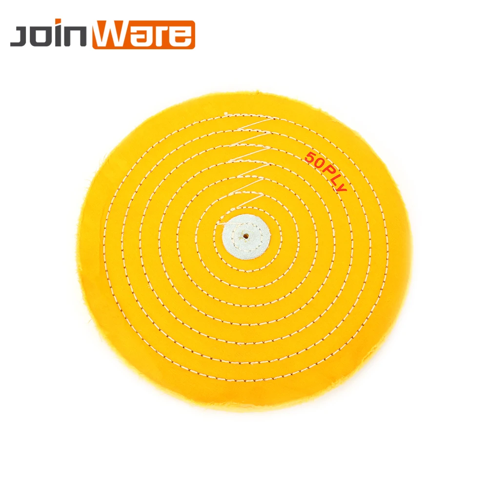 Cotton Polishing Wheels 2&quot-14&quot Cloth Buffing Wheel Grinder for Jewelry Wood Metal Abrasive Tools 4/10/16mm Hole 1Pc | Инструменты