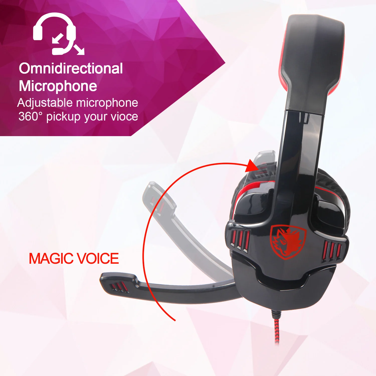 PS4 наушников SA-708GT SADES игровая гарнитура для ПК/ноутбук/Xbox 360 с микрофоном-черный