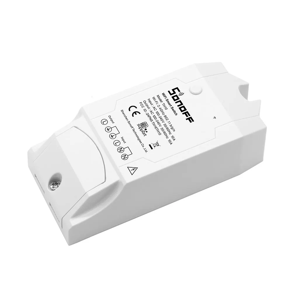 SONOFF TH10 WiFi умный переключатель датчик температуры монитор влажности беспроводной
