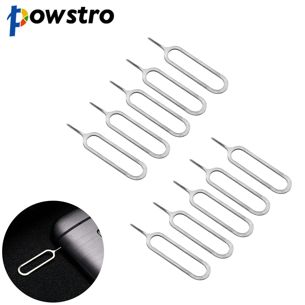 Powstro 10 шт. инструмент для удаления сим карты смартфона Сменные иглы высокого