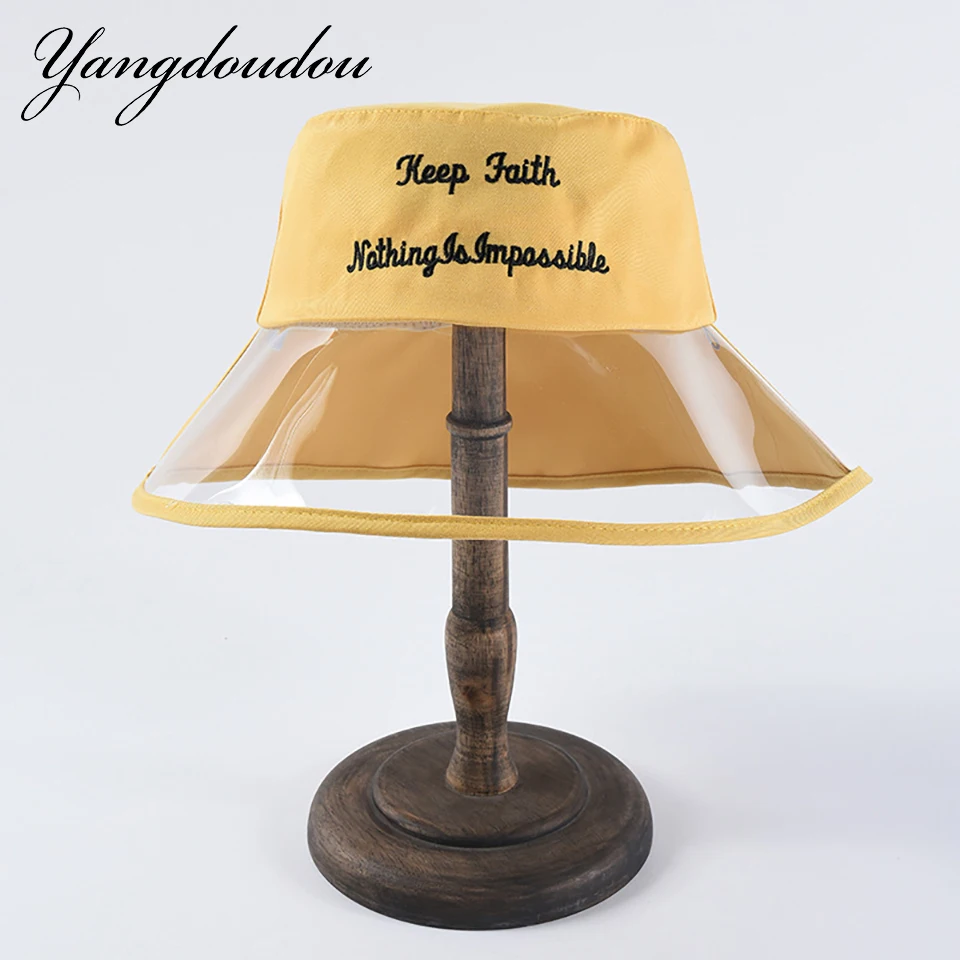 Шляпа-вёдра для женщин Splice Transparent Ladies из ПВХ с широкими полями и козырьком, пляжная хлопковая шляпа с надписью Sun Visor Gorras.