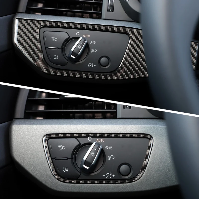 Внутреннее покрытие из углеродного волокна переключатель фар пуговицы чехол