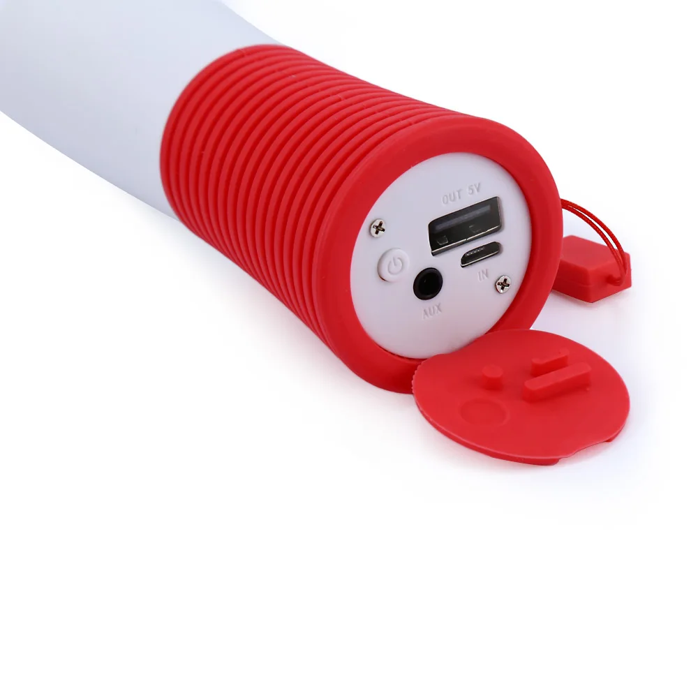 Portable Silicone Wireless Bluetooth 3.0 Speaker Water Resistant with Power Bank Built in Microphone Handsfree Calls for Phone |