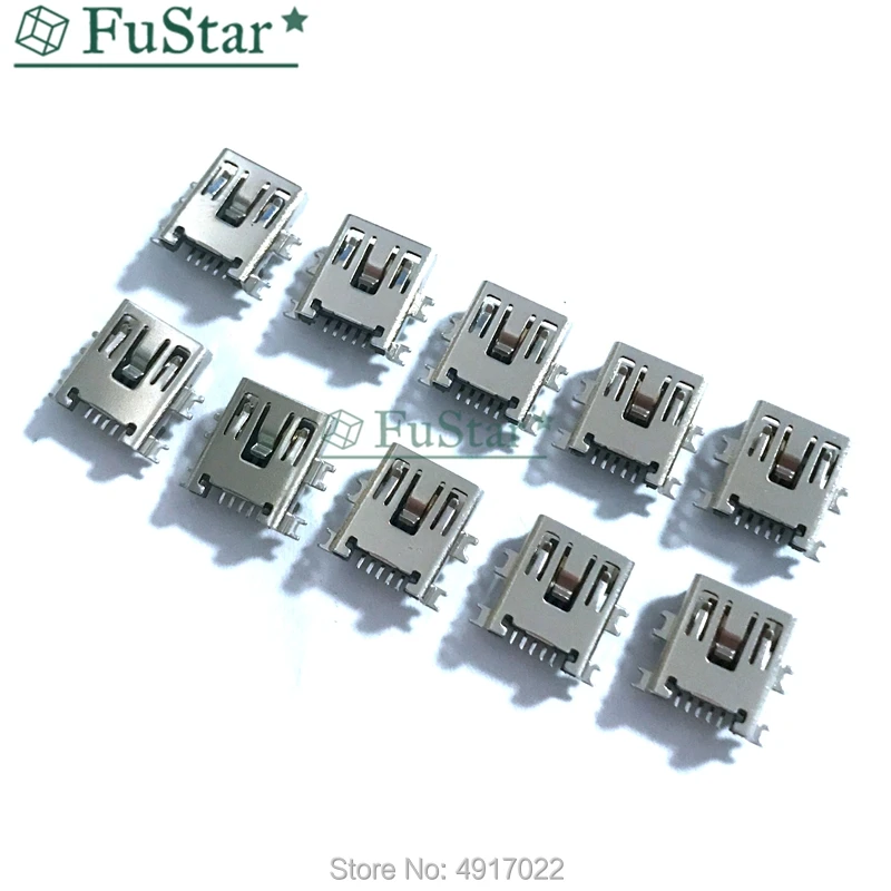10 шт. мини USB 5pin гнездовой разъем 4 фута для зарядки мобильный телефон интерфейс