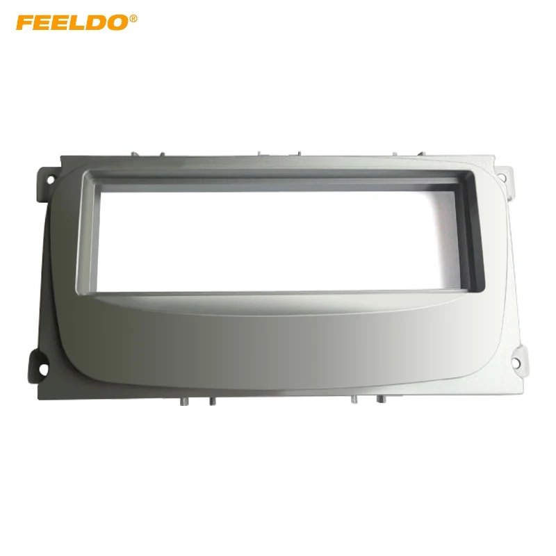 

FEELDO Car Stereo CD Radio Fascia Frame For Ford Focus II Mondeo S-Max C-Max Galaxy II Kuga Audio Plate Panel Frame Installation