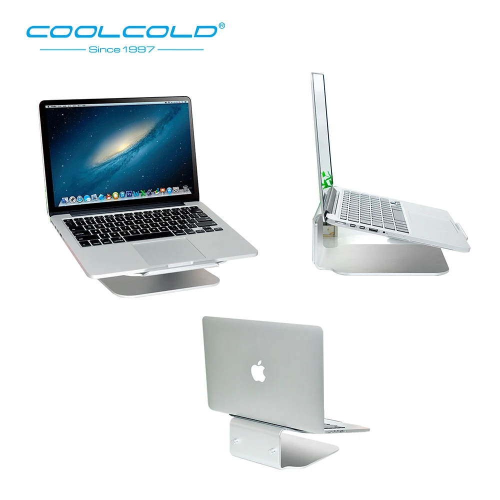 Охлаждающий алюминиевый держатель COOLCOLD для ноутбука охлаждающая подставка 12