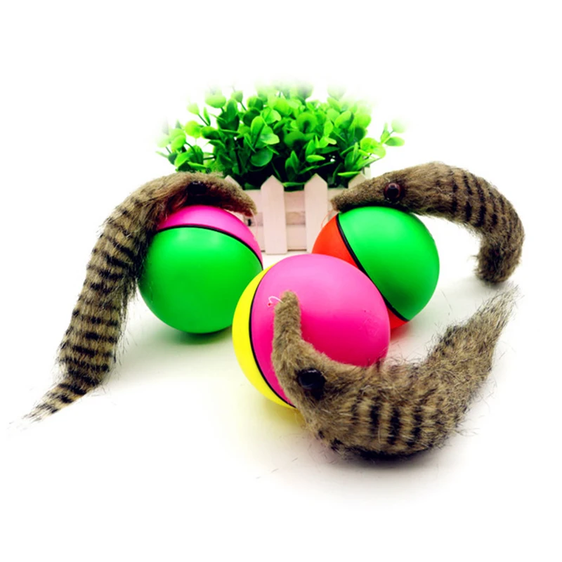 Pet Dog Cat Toys Electric Beaver Weasel Toy Rolling Jump Ball For Puppy Funny Moving Supplies | Дом и сад