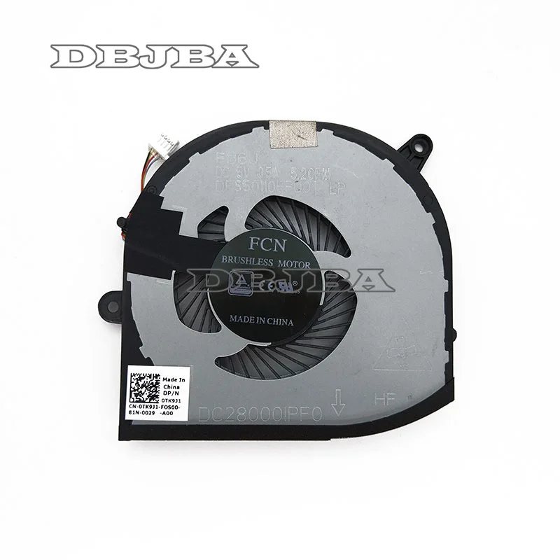 

New Laptop Cooling Fan right side For DELL XPS 15 9560 for Precision 5520 M5520 P56F DC28000I0F0 0TK9J1 TK9J1