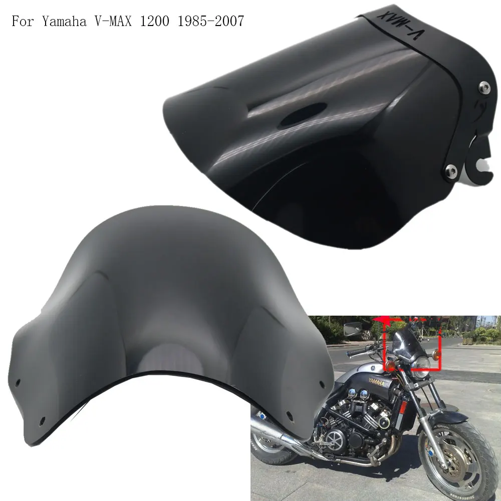 Лобовое стекло мотоцикла ветровое стекло Переднее стекло для Yamaha V-MAX VMAX 1200 1985-2007 V-MAX1200 VMAX1200 85-07 ABS ветрозащитный экран