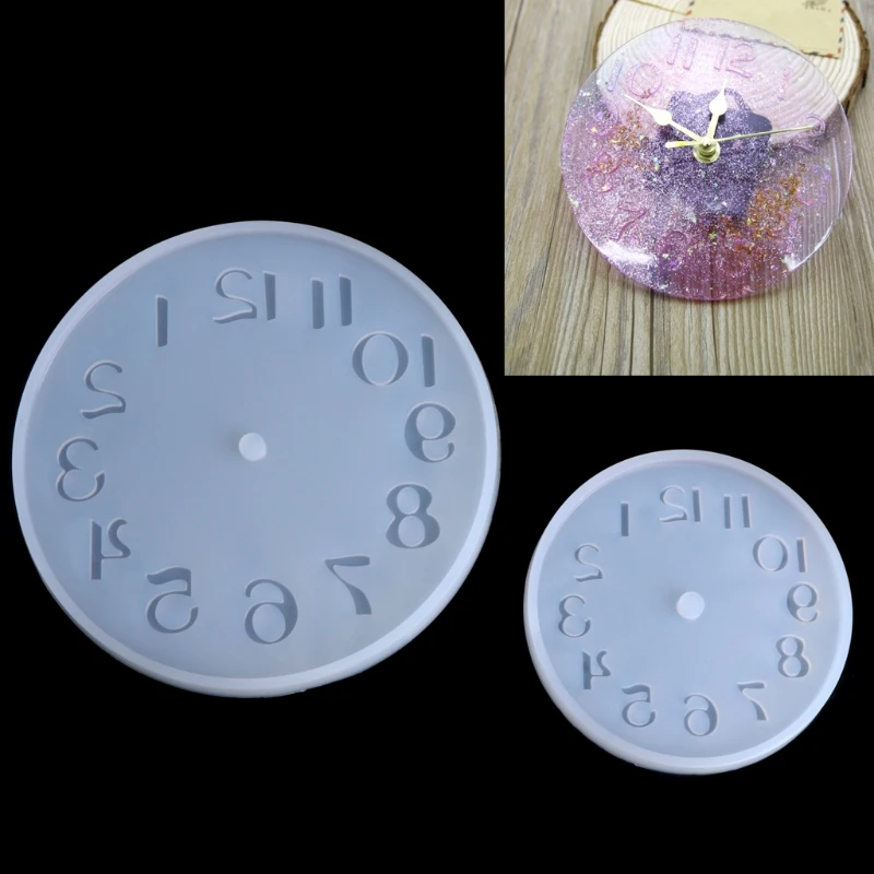 2 шт. силиконовые Diy формы для ювелирных изделий с арабскими цифрами кулон часы в