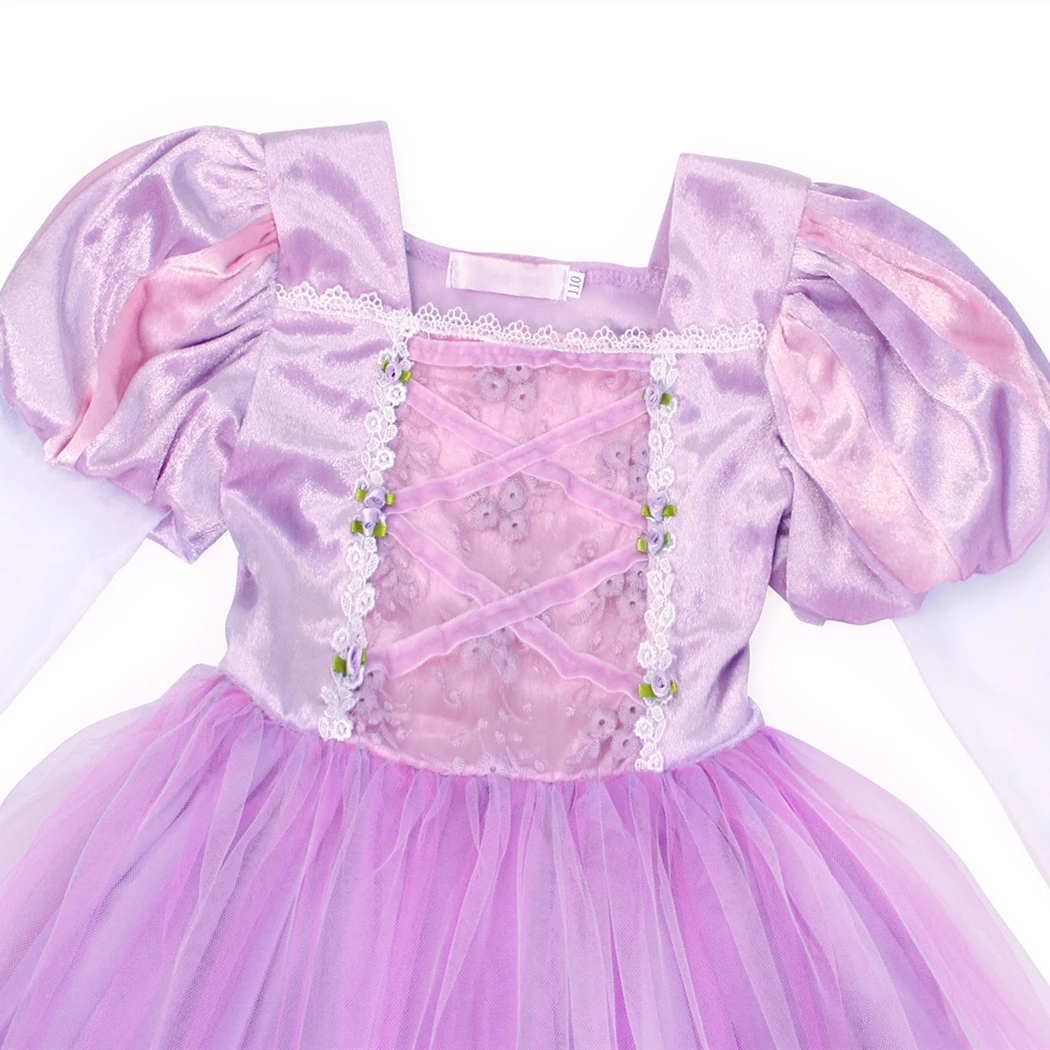 AmzBarley Girls Princess Rapunzel Dress Christmas Halloween Cosplay Costume Toddler Long Sleeve Wedding Birthday party outfits | Детская