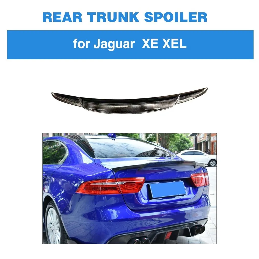 Задний спойлер из углеродного волокна для Jaguar XE XEL 2017 2018 задний багажника губа