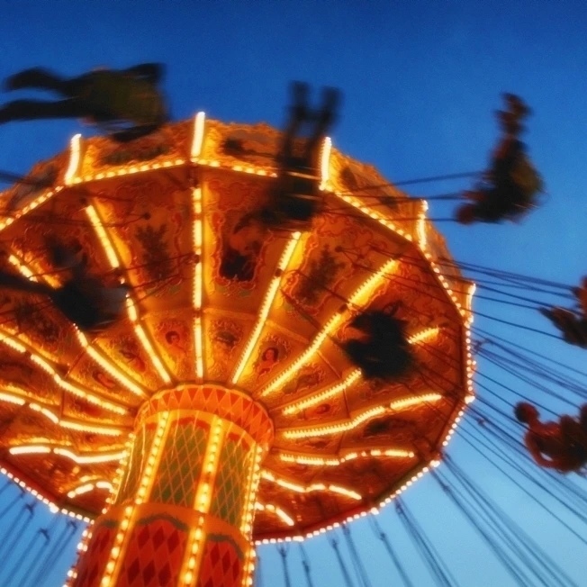 Гигантские качели в парке развлечений плакат печать (34x22)|Таблички и знаки| |