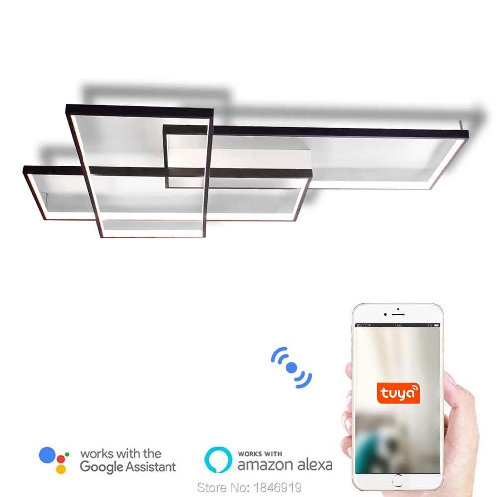 Светодиодный потолочный светильник ECOLIGHT утопленный умная лампа Wi Fi длина 90 265 в 39