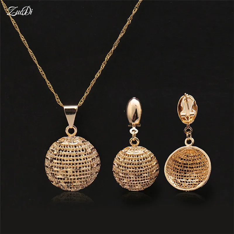 Комплект ювелирных украшений ZuoDi женский из колье и серёг|earring necklace set|fashion setnecklace