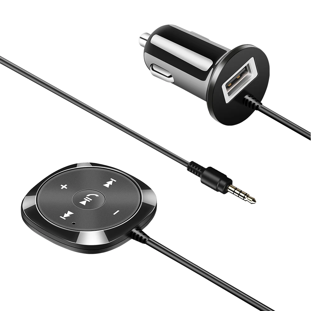 Powstro 3 5 мм Bluetooth с разъемом подачи внешнего сигнала AUX Беспроводной автомобильный