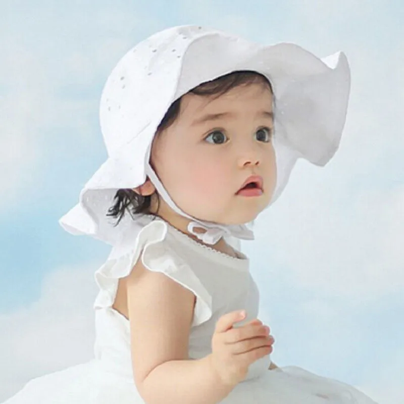 

PUDCOCO Toddler Infant Baby Girl Outdoor Bucket Hat Summer Sun Beach Bonnet Beanie Cap A