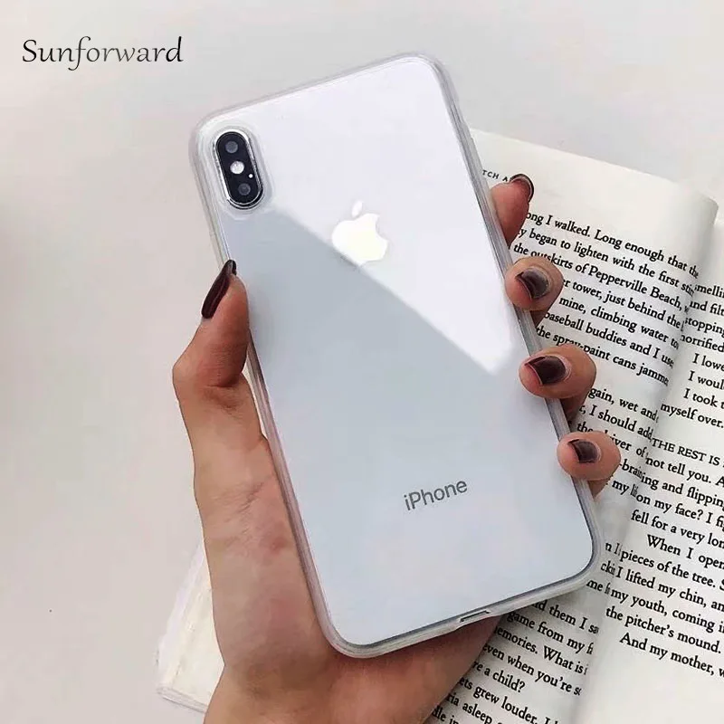 Colorful Candy TPU Phone Case For iPhone X XR XS MAX Cover Silicone Soft Anti-Knock Capa 7 8 6S Plus Transparent |
