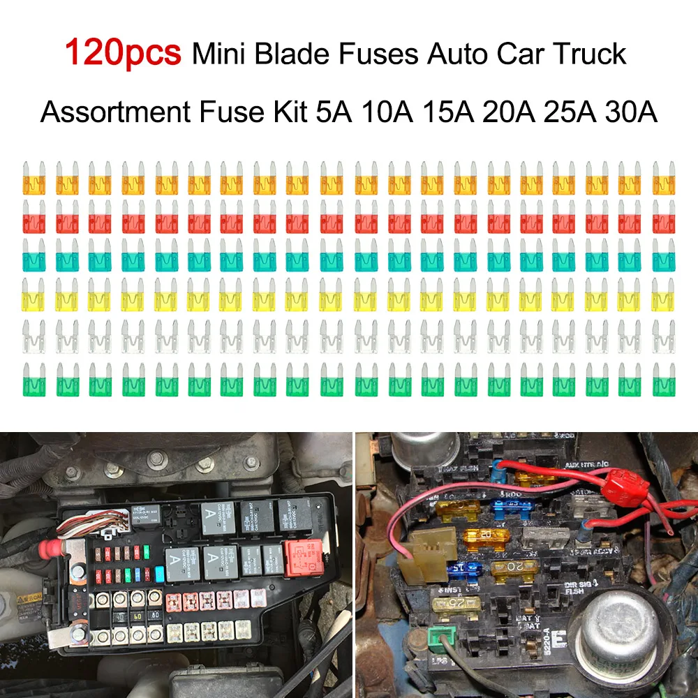 Предохранители ABlade предохранители для автомобилей и грузовиков 120 шт./компл. 5A 10A
