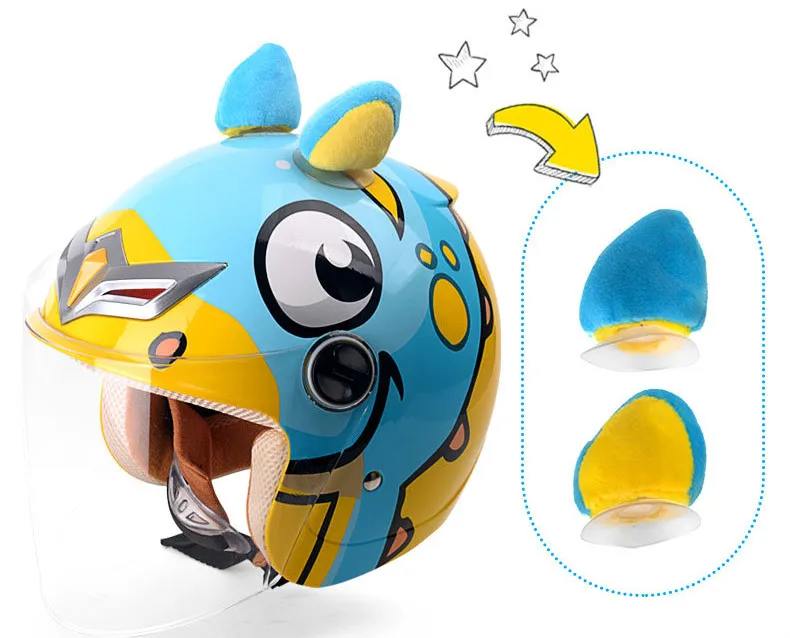 Детский мотоциклетный шлем с электромобилем ABS защитный для мальчиков и девочек
