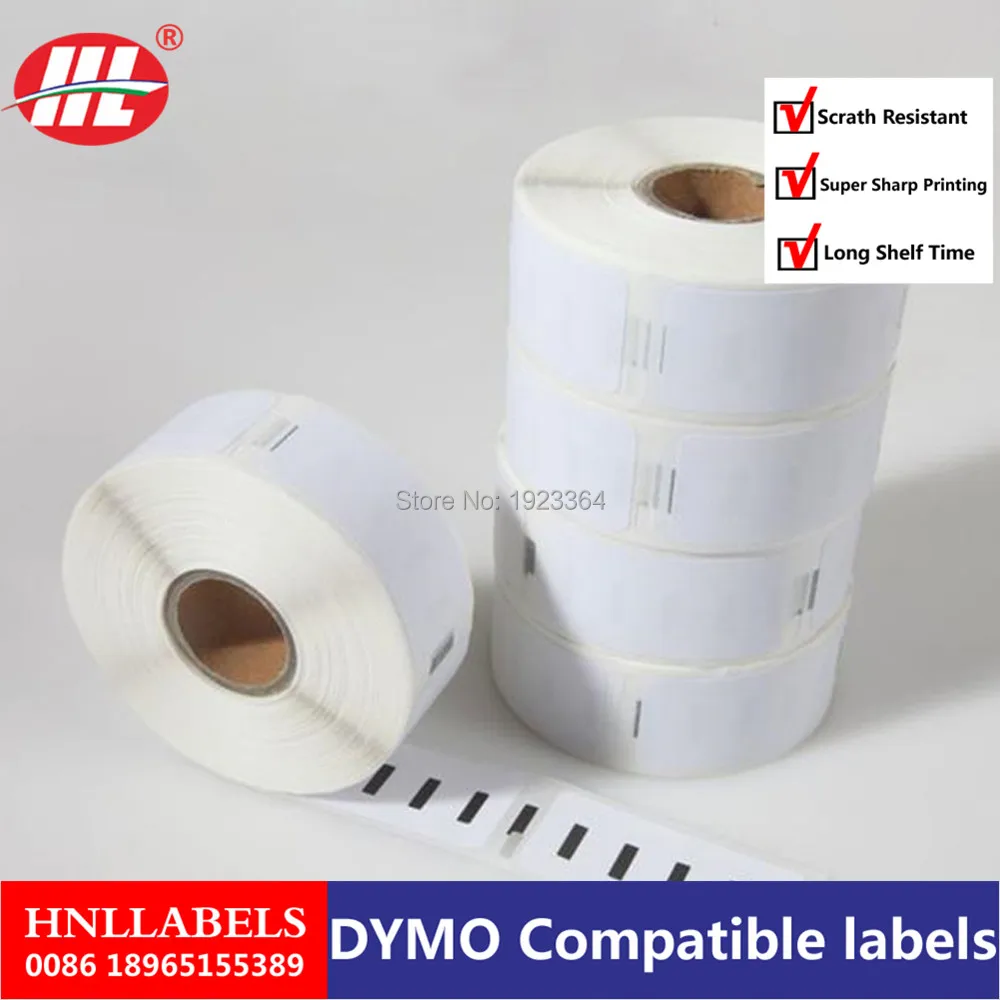 50х рулонов для Dymo Labelwriter 450 этикеток Принтер мейкер лент 11352 адрес стикер 54 мм * 25 500