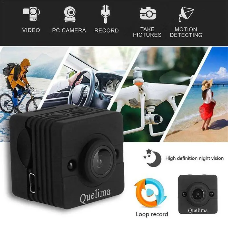 Оригинальная мини камера Wi Fi для Quelima SQ12 FULL HD 1080P ночного видения CMOS сенсор