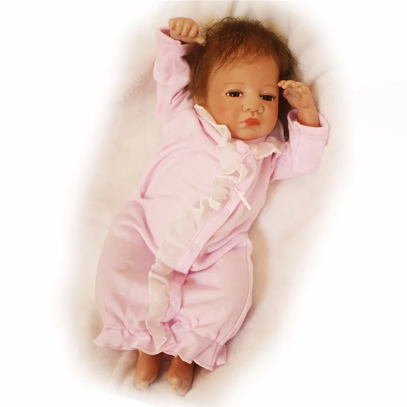 Кукла Reborn otarddoll Boneca 18 дюймов 45 см мягкая силиконовая кукла Реалистичная Bebe для