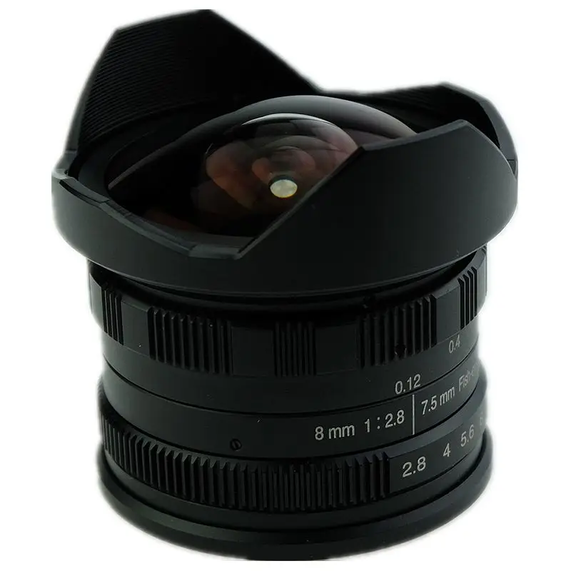 7 5 мм F2.8 ручной Fisheye объектив для цифровой фотокамеры Fuji Камера X-T2 X-T10 X-E1 X-E2 X-A2 |
