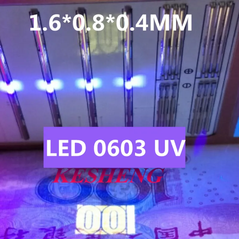 2000 шт/0603 SMD УФ фиолетовый led супер яркие SMT светодиоды свет диодный прозрачный 395