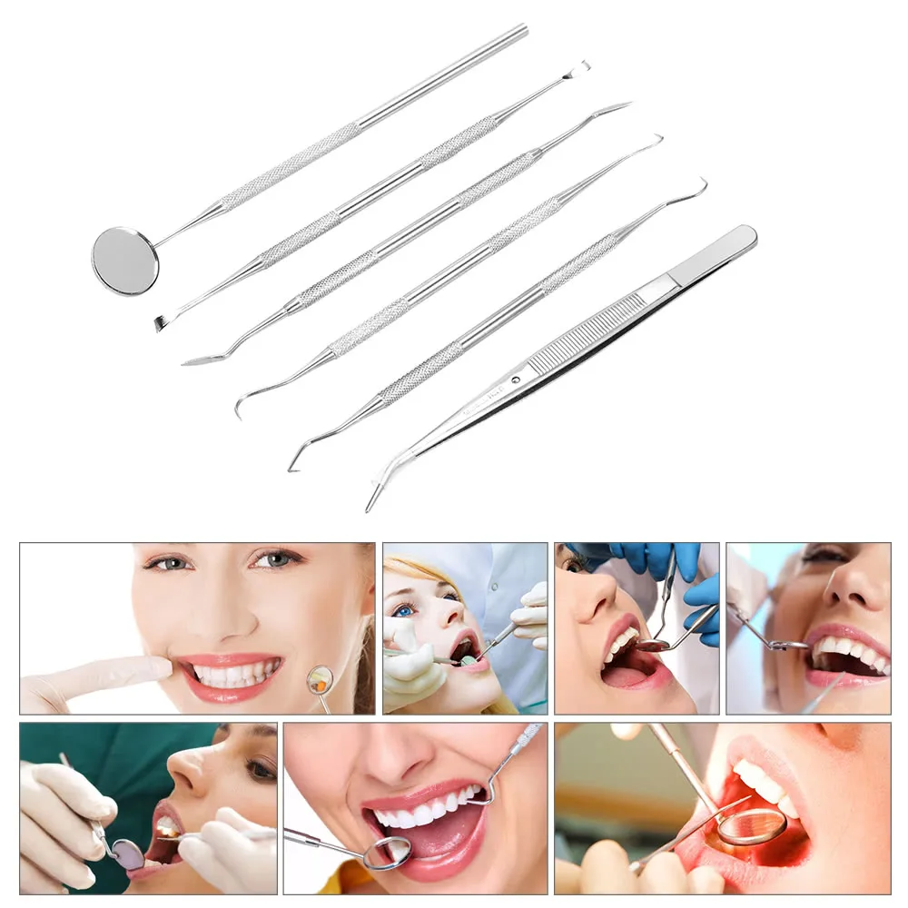 Dental Mirror Odontoscope Tooth Scraper Waxing Carving Kit Dentistry Instrument for Care | Красота и здоровье