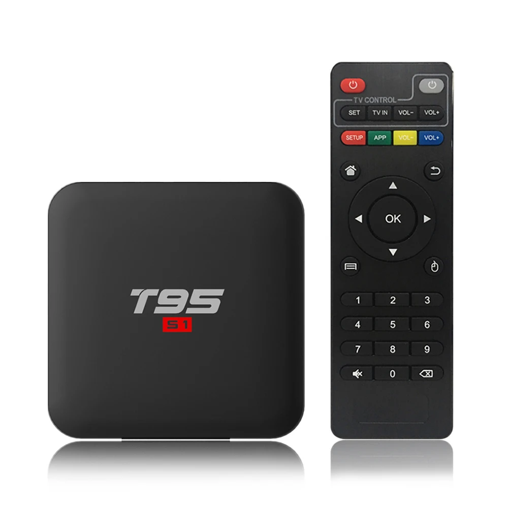 T95 S1 Smart Android 7 1 ТВ приставка Amlogic S905W ГБ 8 телеприставка четырехъядерный H.265 2 4G