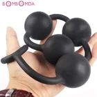 Огромный анальный шарик Кегеля, вагинальные шарики без вибратора, силиконовая Анальная секс-игрушкапробка для женщин и мужчин, массажер простаты для точки G, товары для анального секса