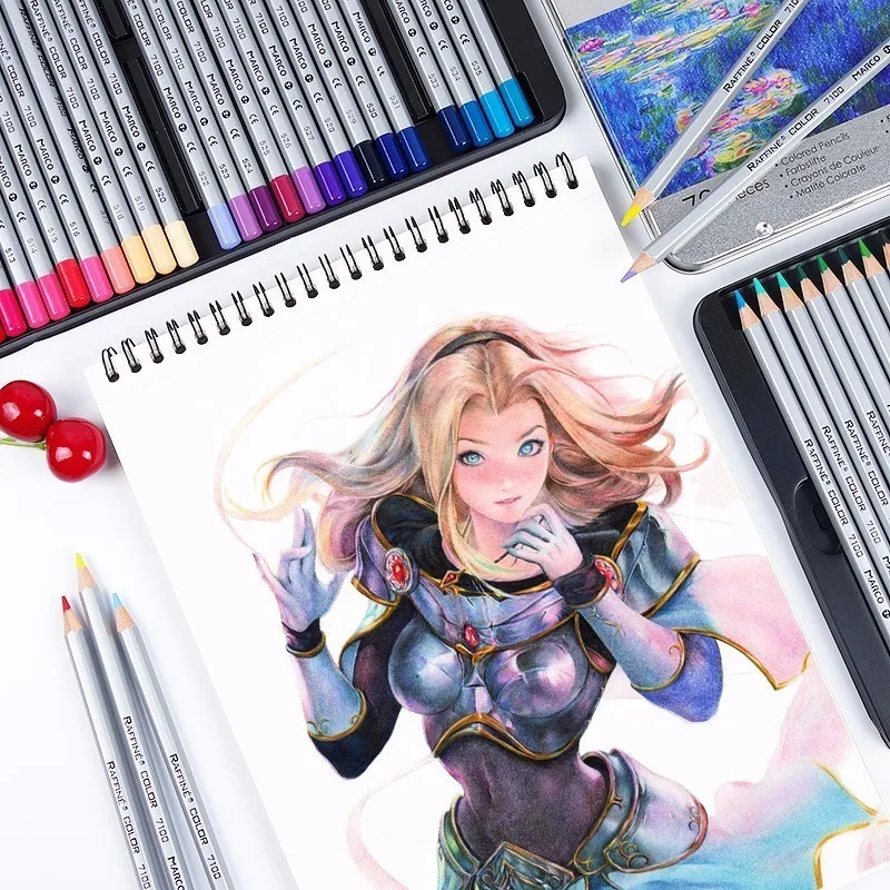 MARCO 7100 Prismacolor деревянные цветные карандаши 72 масляная картонная коробка