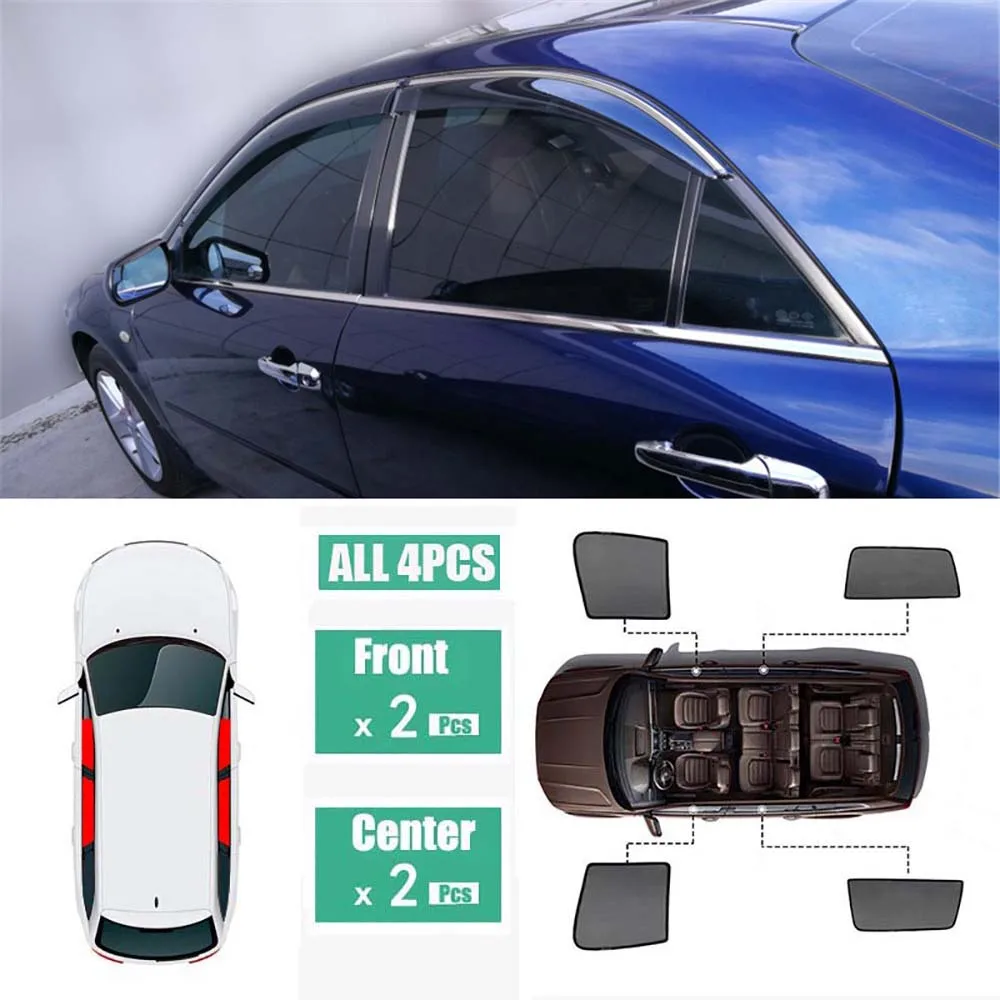 

Side Windows Magnetic Sun Shade UV Protection Ray Blocking Mesh Visor Fit For Mazda 6 2006-2010