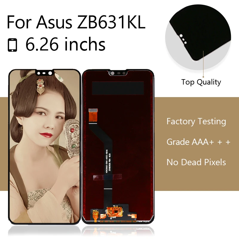 10 шт./лот для Asus Zenfone Max Pro ( M2) ZB631KL ЖК дисплей + дигитайзер сенсорного экрана в сборе