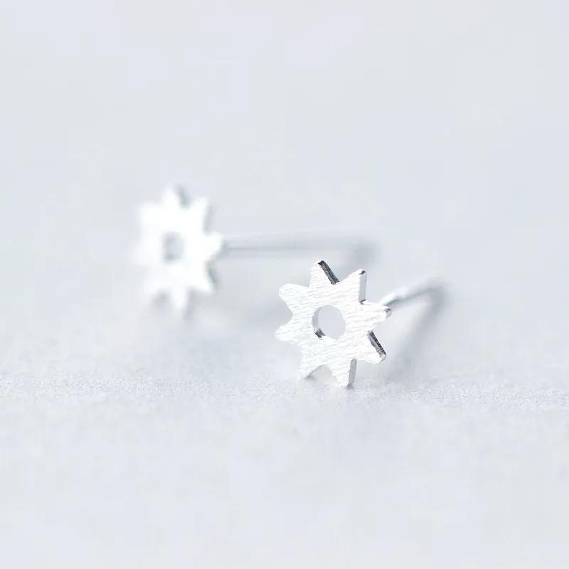 Женские серьги-пусеты от солнца модные милые миниатюрные сережки из 100%