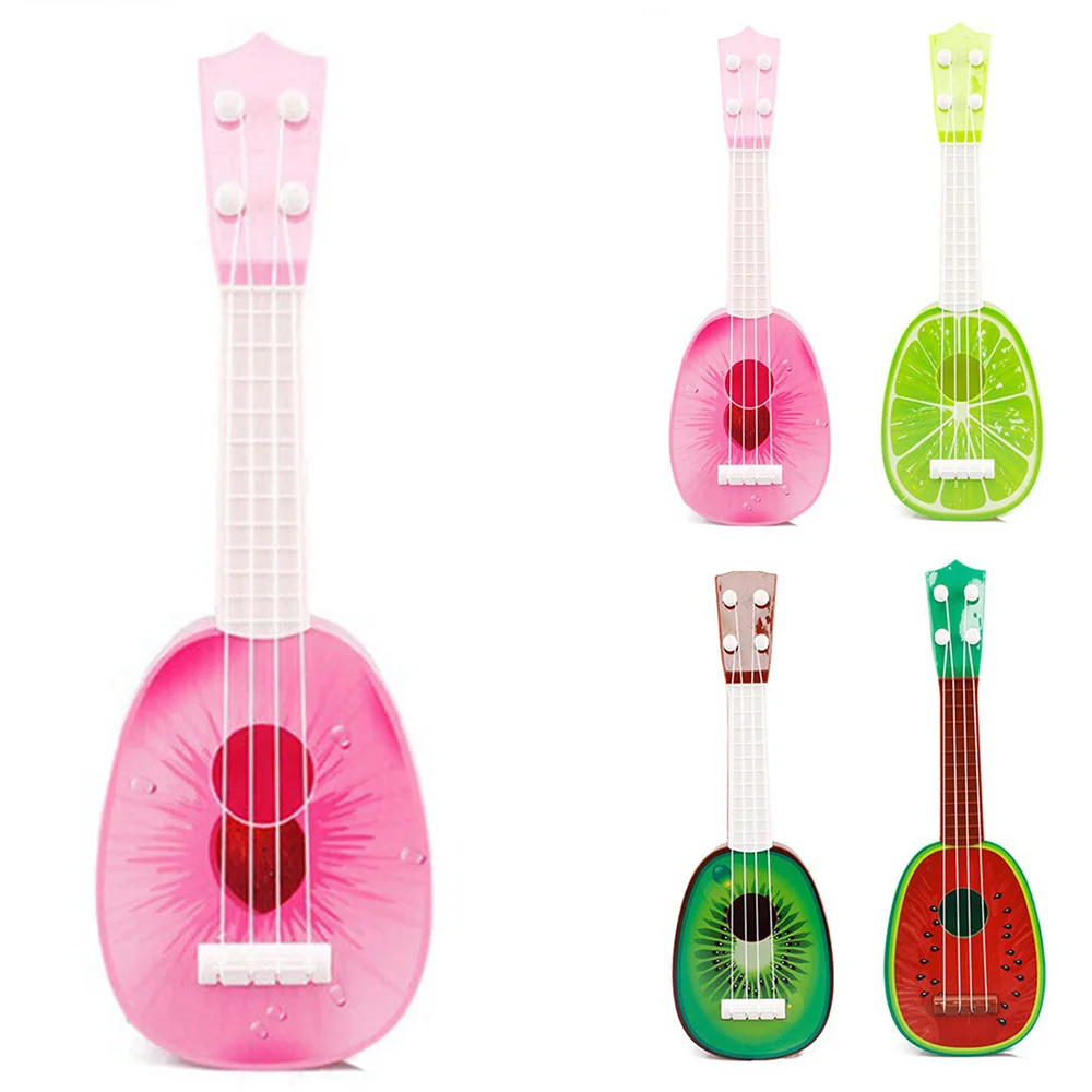 Модная мини-гитара детская игрушка фруктовая музыкальная гитара инструмент